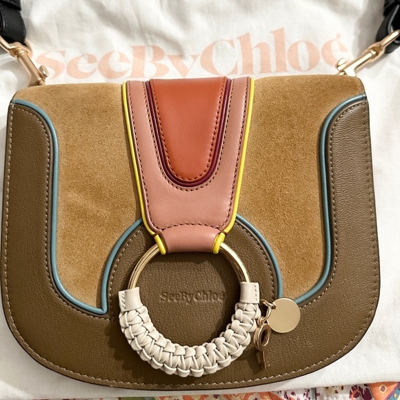 SEE BY CHLOE HANA BAG (NOT MINI) COCONUT BROWN (rare) - Picture 2 of 16